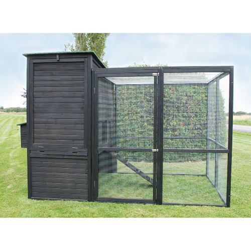 YES4PETS XXXL Walk-in Chicken Coop Rabbit Guinea Pig Hutch Ferret Hen House Black