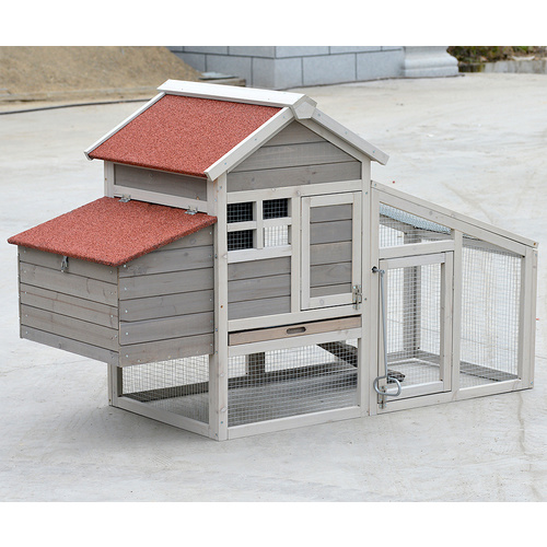 YES4PETS Small Chicken coop with nesting box for 2 Chickens / Rabbit Hutch