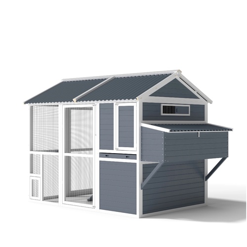 YES4PETS XXL Chicken Coop Rabbit Guinea Pig Hutch Ferret Hen Cat House 2380*1420*1650