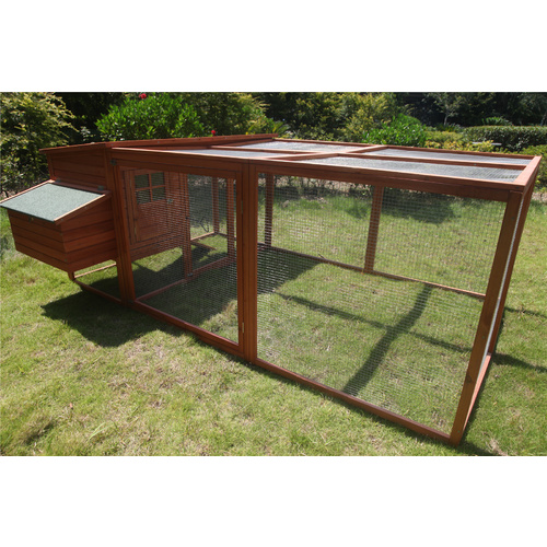 YES4PETS Large Chicken Coop Rabbit Hutch Ferret  Cat Kitten Cage Hen Chook House With Run