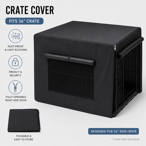 YES4PETS 36' Dog Cat Rabbit Collapsible Crate Pet Cage Canvas Cover