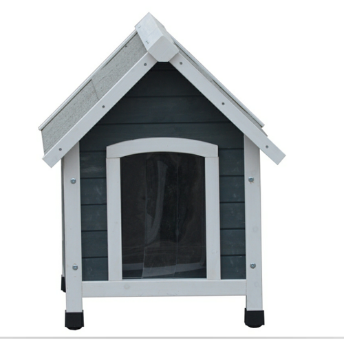 YES4PETS Small Wooden Pet Dog Kennel Timber House Cabin Wood Log Box With Stripe