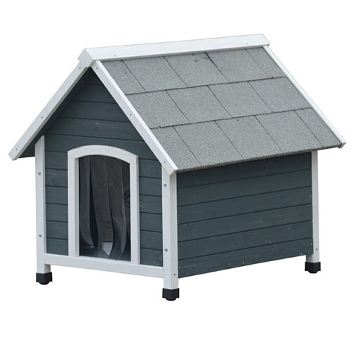 YES4PETS XL Wooden Pet Dog Kennel Timber House Cabin Wood Log Box with