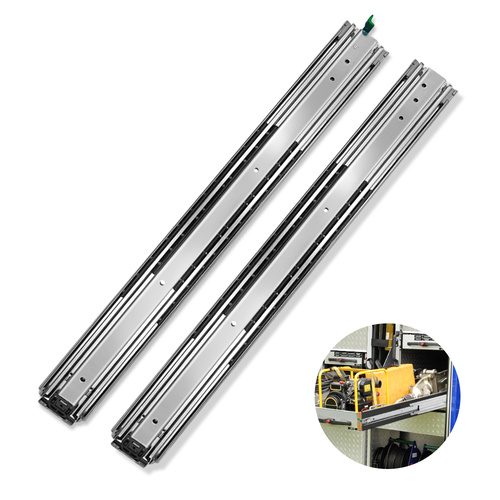 Cefito Heavy Duty 125KG Locking Drawer Slides Full
