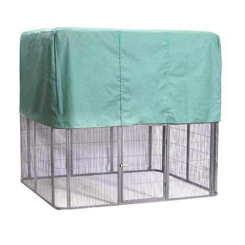 YES4PETS XXXXL Walk-in Bird Cat Dog Chicken Rabbit Cage Pet Parrot Aviary  Perch 219x158x203cm With Green Cover