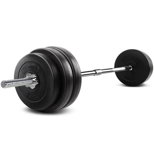 Everfit 58KG 168cm Barbell Set Weight Plates Bar Fitness Exercise Home Gym Bench Press
