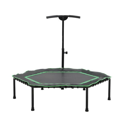 Everfit 50" Mini Trampoline Rebounder Handrail Fitness Exercise Jogger Cardio Workout