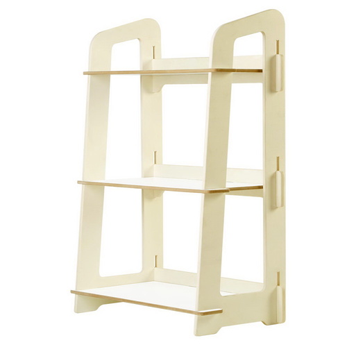 Keezi Kids Bookcase Childrens Bookshelf Storage Shelves Ladder Shelf Display WH