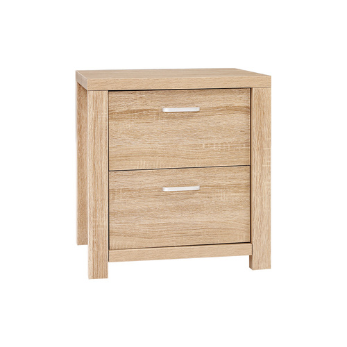 Artiss Bedside Table 2 Drawers - MAXI Pine