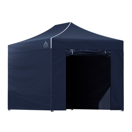 Instahut Gazebo Pop Up Marquee 3x4.5m Folding Wedding Tent Gazebos Shade Navy