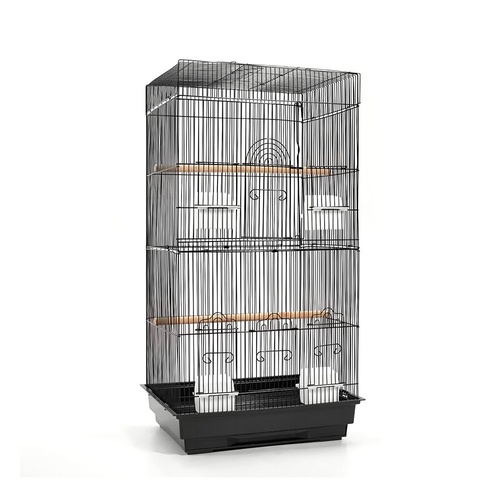 YES4PETS 88 cm Black Medium Bird Canary Cage with Perch