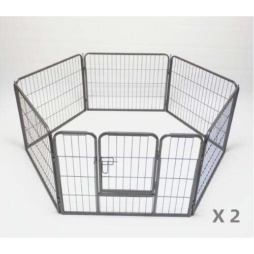 YES4PETS 2 X 6 Panel 60 cm Heavy Duty Pet Dog Puppy Cat Rabbit Exercise Playpen Fence