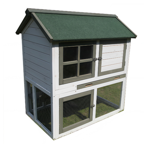YES4PETS XL Double Storey Rabbit Hutch  Guinea Pig Ferret Cage