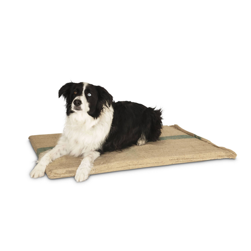 YES4PETS Large Hessian Pet Dog Puppy Bed Mat Pad House Kennel Cushion With Foam