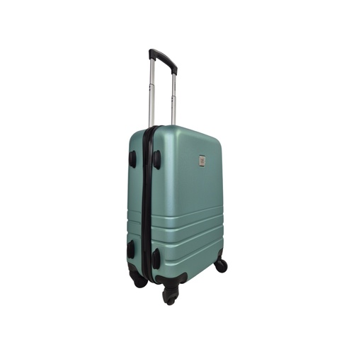 Medium Green ABS Luggage Suitcase 3 Code Lock Travel Carry  Bag Trolley