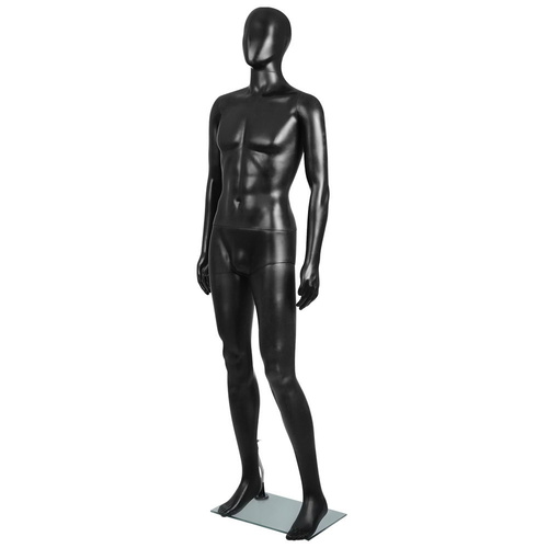 186cm Tall Full Body Male Mannequin - Black