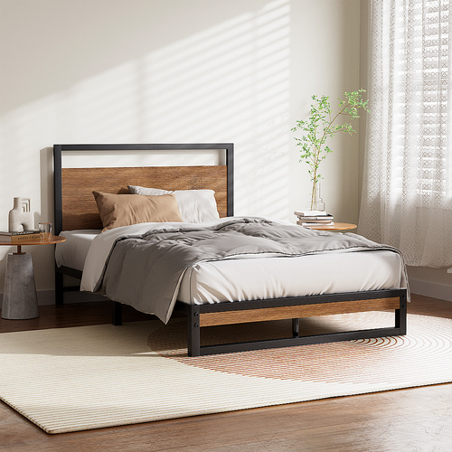 Artiss Bed Frame Metal Frame DANE - King Single