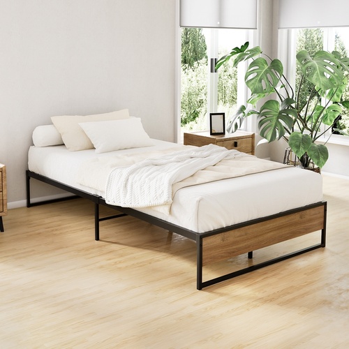 Artiss Bed Frame Metal Frame Bed Base OSLO - King Single