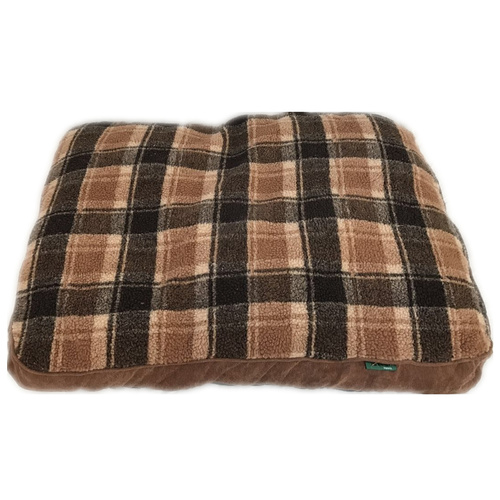 Medium Washable Soft Pet Dog Cat Bed Cushion Mattress-Brown