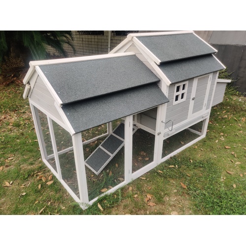 YES4PETS 230 CM XL Chicken Coop Rabbit Hutch Guinea Pig Cage Ferret House