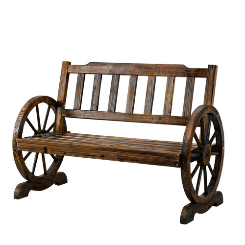 Gardeon Wooden Wagon Wheel Chair 