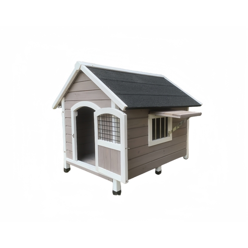 YES4PETS L Timber Pet Dog Kennel House Puppy Wooden Timber Cabin 