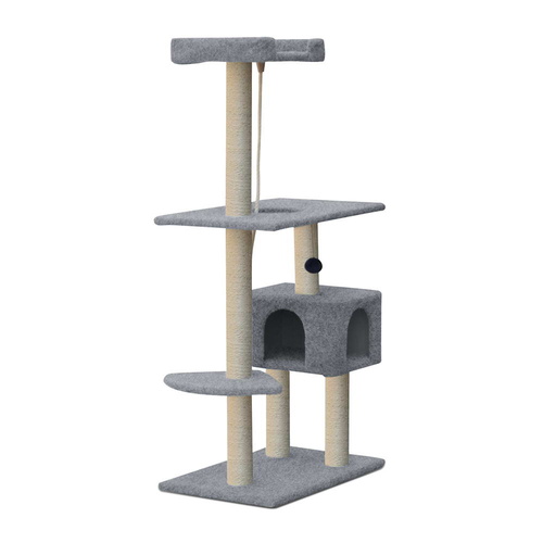 145cm Cat Scratching Post - Grey