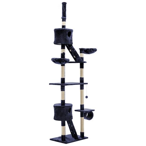  Cat Tree 260cm Trees Scratching Post Scratcher Tower Condo House Furniture Wood Blue