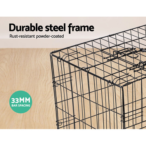 48 inch Pet Dog Cage Crate Kennel Cat Collapsible Metal Cages Carrier Playpen