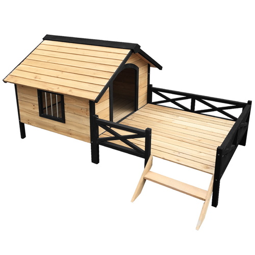Dog Kennel Kennels Outdoor Wooden Pet House Puppy Extra Large XXL Outside