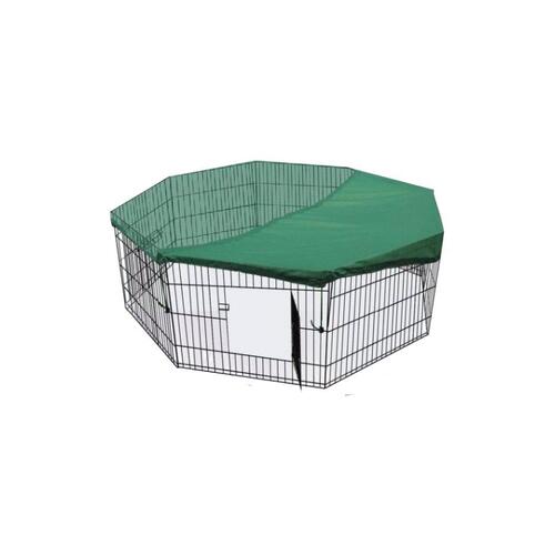 36' Dog Rabbit Playpen Exercise Puppy Cat Enclosure Fence With Cover