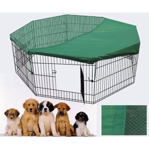 YES4PETS 120 cm 8 Panel Pet Dog Playpen Exercise Cage Puppy Crate Enclosure Cat Fence With Cover
