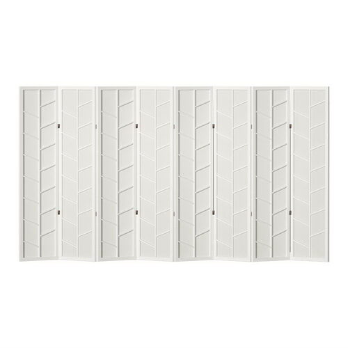 Artiss Room Divider Screen Privacy Wood Dividers Stand 8 Panel Archer White