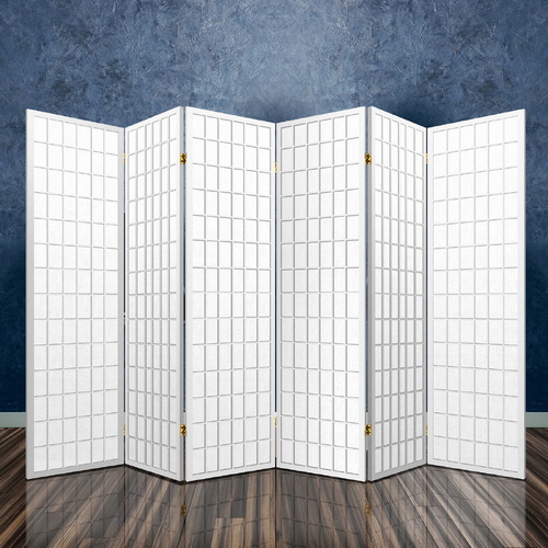 Artiss 6 Panel Room Divider Screen 261x179cm White