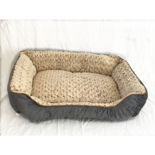 Small Washable Soft Pet Dog Cat Bed Cushion Mattress-Grey