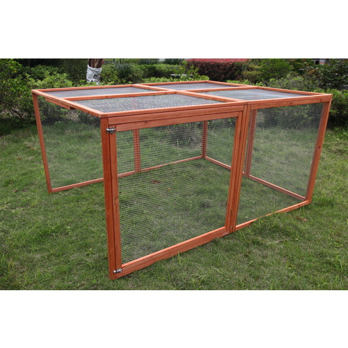 XL Chicken Coop Run Guinea Pig Cage Villa Extension Rabbit Hutch House Pen