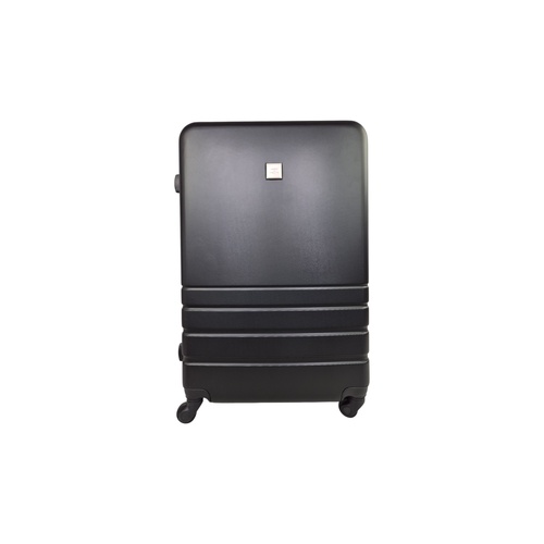 Small ABS Luggage Suitcase  3 Code Lock Travel Carry Bag Trolley Black