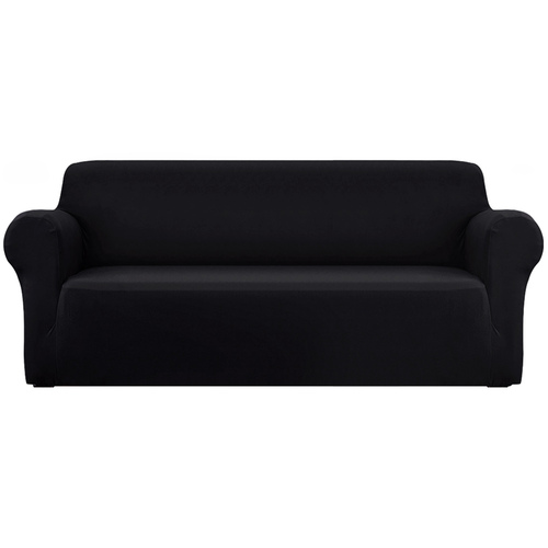 Artiss Sofa Cover Elastic Stretchable Couch Covers Black 4 Seater