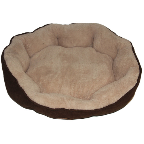 YES4PETS Washable Brown Fleece Dog Cat Puppy Bed-Large