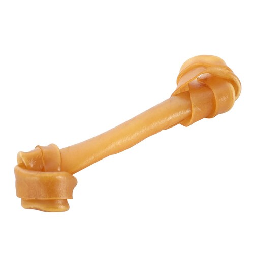 YES4PETS 6 x Pieces Beef Flavour Rawhide Puppy Dog Bone Chews Treats Raw Hide Food
