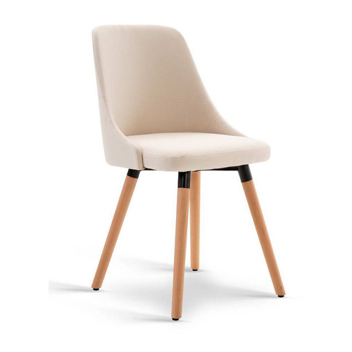 Artiss Set of 2 Fabric Dining Chair - Beige