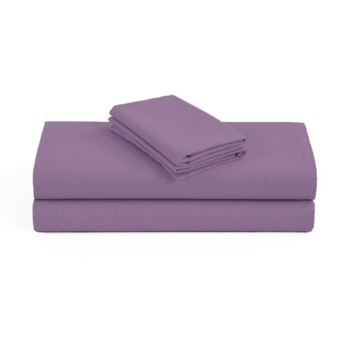 Elan Linen 1200TC Organic Cotton Queen Sheet Sets Purple