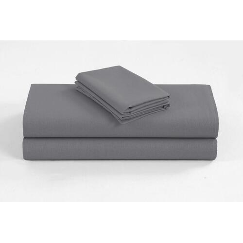 Elan Linen 1200TC Organic Cotton King Single Grey Sheet Set