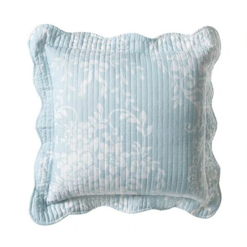Florence Blue Square Filled Cushion by bianca