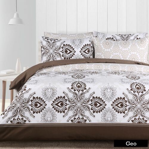Geo Double Quilt Cover Set by The Big Sleep