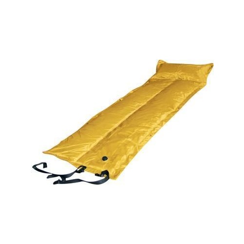 Trailblazer Self-Inflatable Foldable Air Mattress With Pillow - YELLOW