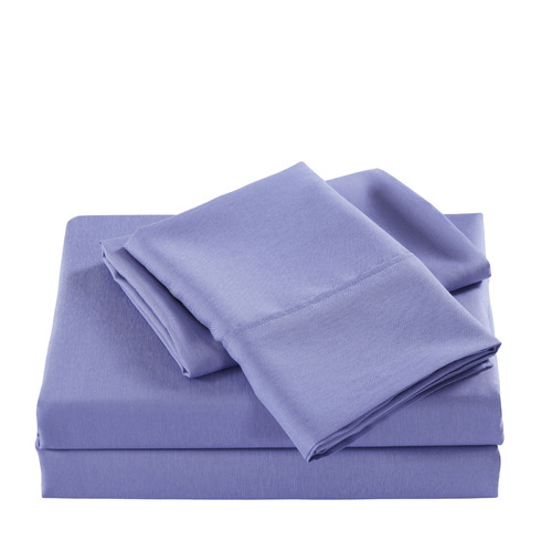 Casa Decor 2000 Thread Count Bamboo Cooling Sheet Set Ultra Soft Bedding - King - Mid Blue