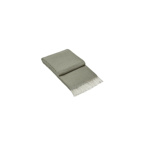 Hampton Throw - Merino Wool Blend - Light Grey
