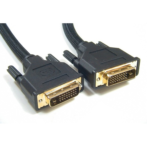 ASTROTEK DVI-D Cable 2m - 24+1 pins Male to Male Dual Link 30AWG OD8.6mm Gold Plated RoHSCB8W-DVI-DD2