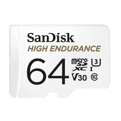 SANDISK 64GB High Endurance micro SDXC V30 u3 C10 UHS-1 100MB/s R 40MB/s W SD Adaptor Android Smartphone Action Camera Drones